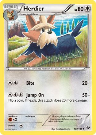 Image of Herdier 109/146  XY Base Set - Uncommon