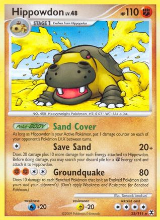 Image of Hippowdon 025  - Reverse Holofoil Rising Rivals - Rare