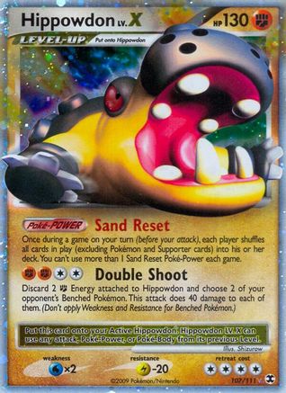 Image of Hippowdon Lv.X 107  - Holofoil Rising Rivals - Ultra Rare