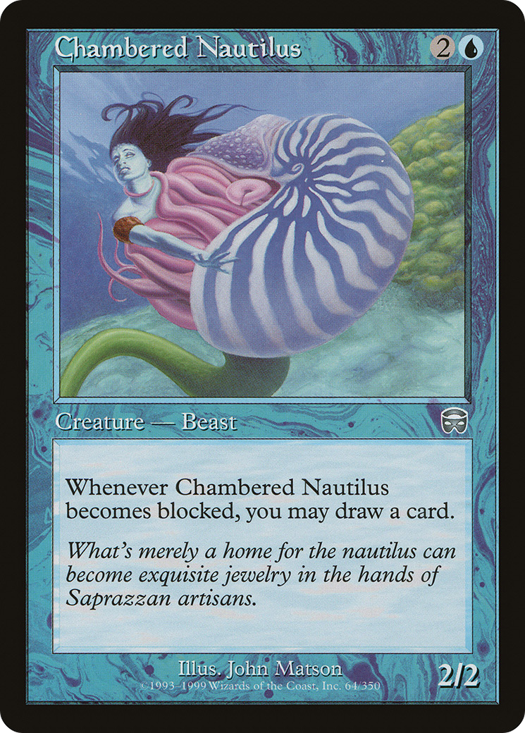 Image of Chambered Nautilus (MMQ-064) - Mercadian Masques