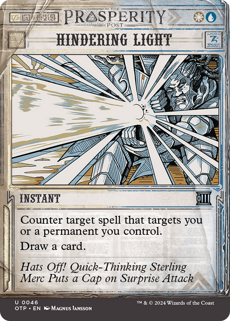 Image of Hindering Light (OTP-046) - Breaking News: (Showcase) (Borderless) Foil