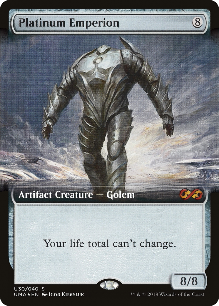 Image of Platinum Emperion (UMA:BT-U30) - Ultimate Box Topper: (Extended Art) Foil