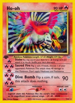 Image of Ho 007  - 1st Edition Holofoil Neo Revelation - Holo Rare