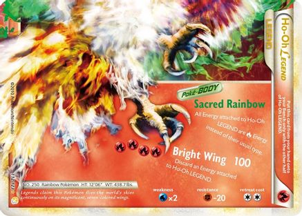 Image of Ho-Oh Legend (Bottom) 112  - Holofoil HeartGold SoulSilver - Ultra Rare