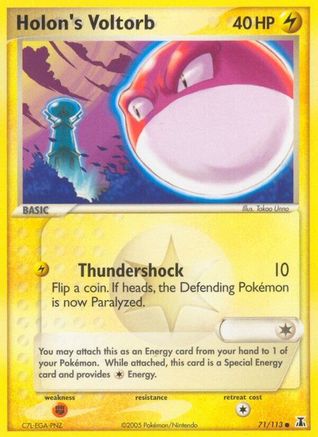 Image of Holon's Voltorb 071/113  - Reverse Holofoil Delta Species - Common