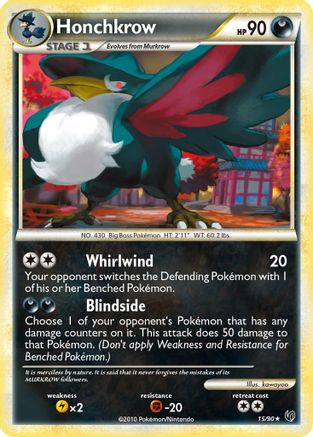 Image of Honchkrow (15) 015  Undaunted - Rare