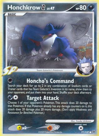 Image of Honchkrow G 077/127  Platinum - Common