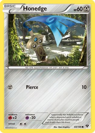 Image of Honedge 083  - Reverse Holofoil XY Base Set - Common