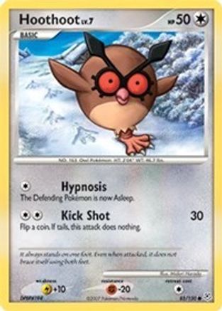 Image of Hoothoot 085/130  - Reverse Holofoil Diamond and Pearl - Common