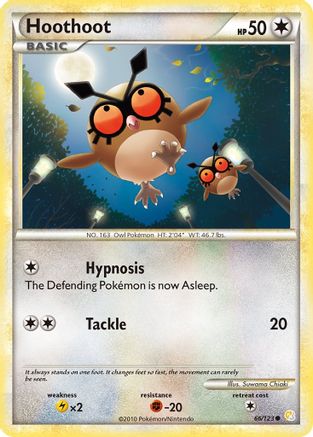 Image of Hoothoot 066/123  HeartGold SoulSilver - Common