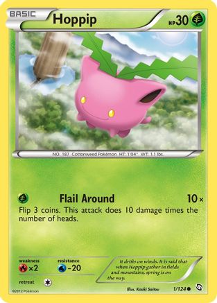 Image of Hoppip 001  - Reverse Holofoil Dragons Exalted - Common