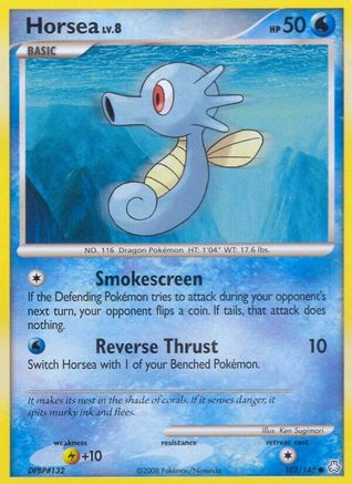 Image of Horsea 102  - Reverse Holofoil Legends Awakened - Common
