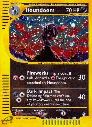 Image of Houndoom (H11) H11  - Holofoil Aquapolis - Holo Rare