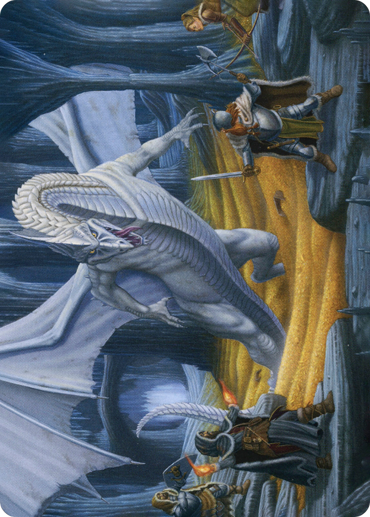 Image of Cave of the Frost Dragon // Cave of the Frost Dragon (AAFR-046) - Adventures in the Forgotten Realms Art Series (Borderless)