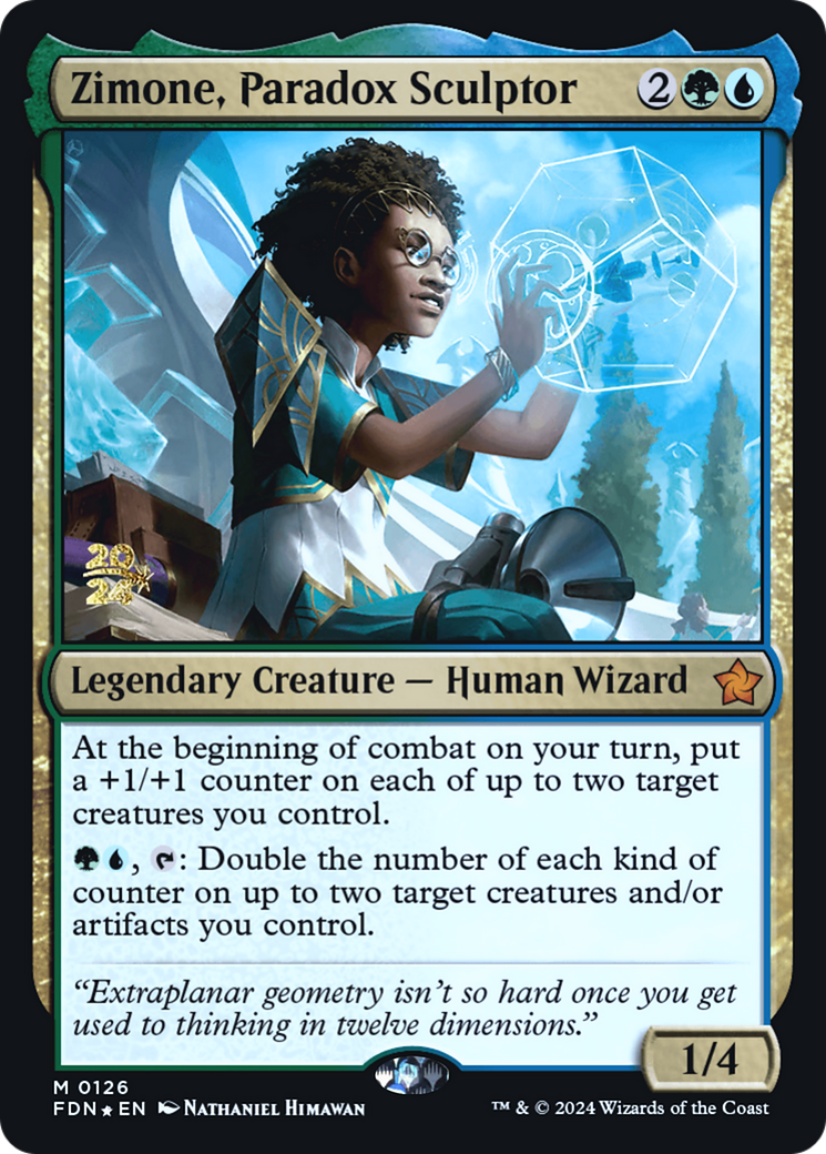 Image of Zimone, Paradox Sculptor (PRE-126) - Foundations Promos Foil