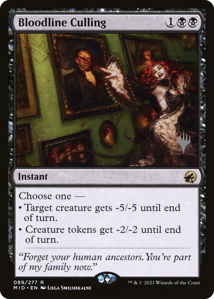 Image of Bloodline Culling (PPMID-089) - Innistrad: Midnight Hunt Promos Foil