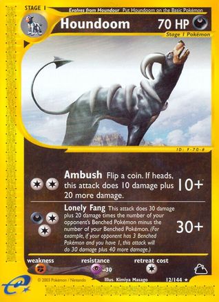 Image of Houndoom (12) 012  Skyridge - Rare