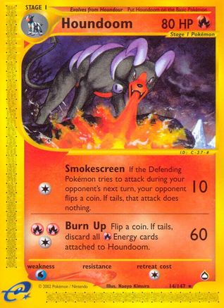 Image of Houndoom (14) 014  Aquapolis - Rare