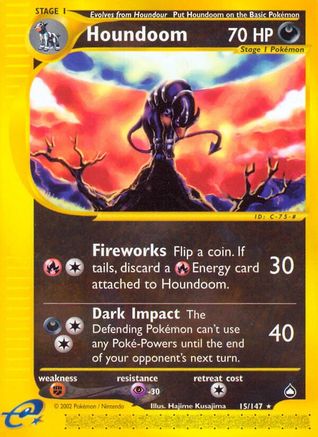Image of Houndoom (15) 015  Aquapolis - Rare