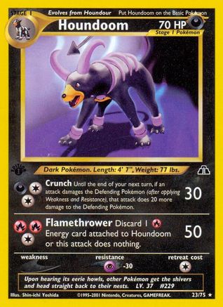 Image of Houndoom (23) 023/75  - Unlimited Neo Discovery - Rare