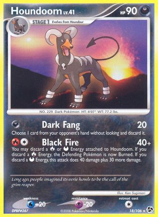 Image of Houndoom 018  - Reverse Holofoil Great Encounters - Rare