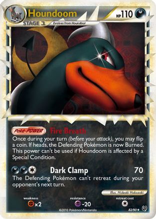 Image of Houndoom (Prime) 082/90  - Holofoil Undaunted - Ultra Rare