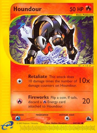 Image of Houndour 066  - Reverse Holofoil Skyridge - Common
