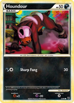 Image of Houndour (53) 053/90  Undaunted - Common