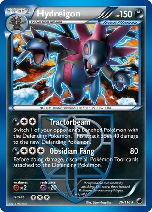 Image of Hydreigon (Team Plasma) 078/116  - Holofoil Plasma Freeze - Holo Rare