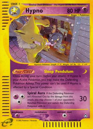 Image of Hypno (H12) H12  - Holofoil Aquapolis - Holo Rare