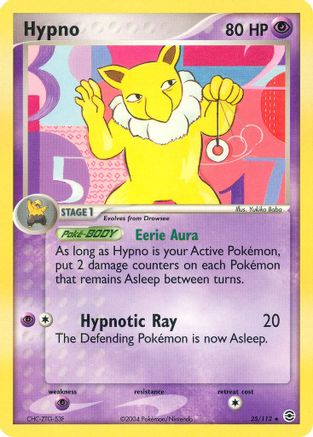 Image of Hypno 025  - Reverse Holofoil FireRed & LeafGreen - Rare