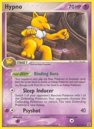 Image of Hypno 023  - Reverse Holofoil Delta Species - Rare