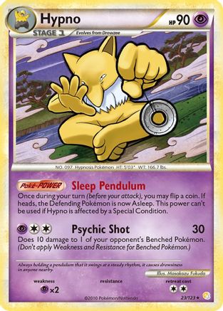 Image of Hypno 023  - Reverse Holofoil HeartGold SoulSilver - Rare
