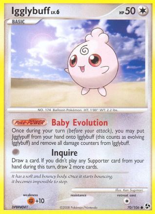Image of Igglybuff 070  - Reverse Holofoil Great Encounters - Common
