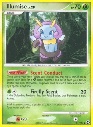 Image of Illumise 071  - Reverse Holofoil Great Encounters - Common