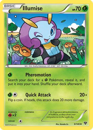 Image of Illumise 009  - Reverse Holofoil XY Base Set - Uncommon