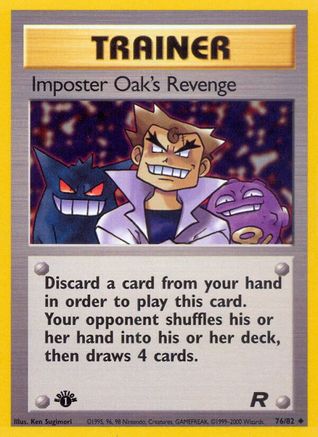 Image of Imposter Oak's Revenge 076/82  - 1st Edition Team Rocket - Uncommon