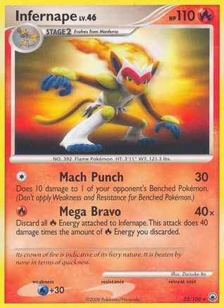 Image of Infernape 022  Majestic Dawn - Rare