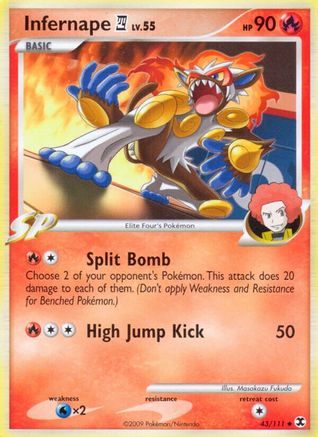 Image of Infernape E4 043/111  Rising Rivals - Uncommon