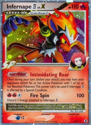 Image of Infernape E4 Lv.X 108  - Holofoil Rising Rivals - Ultra Rare