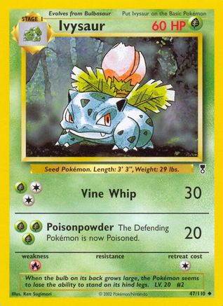 Image of Ivysaur 047/110  - Reverse Holofoil Legendary Collection - Uncommon