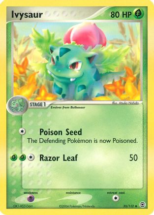 Image of Ivysaur 035/112  - Reverse Holofoil FireRed & LeafGreen - Uncommon