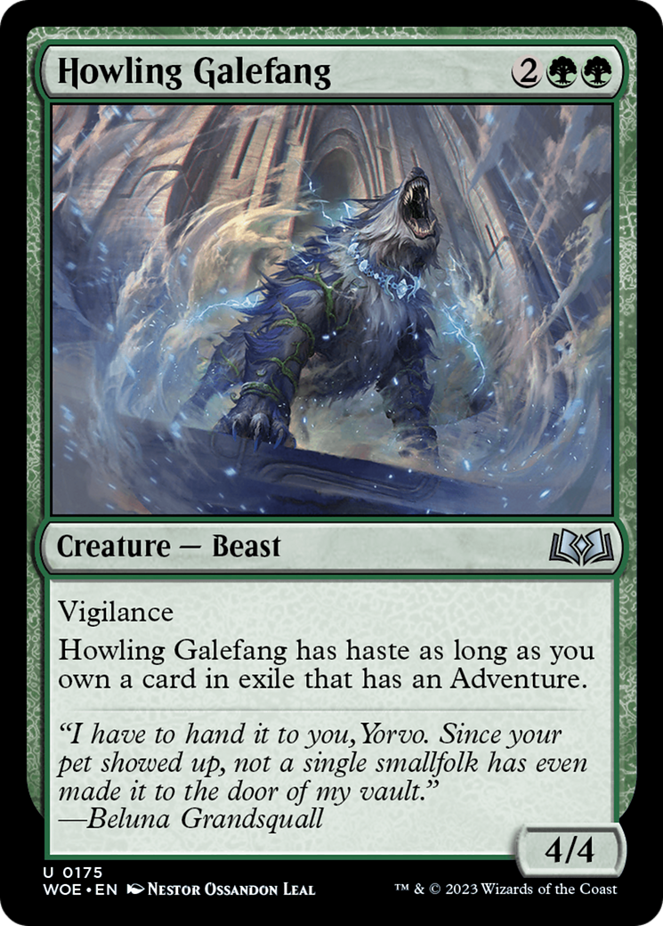 Image of Howling Galefang (WOE-175) - Wilds of Eldraine Foil