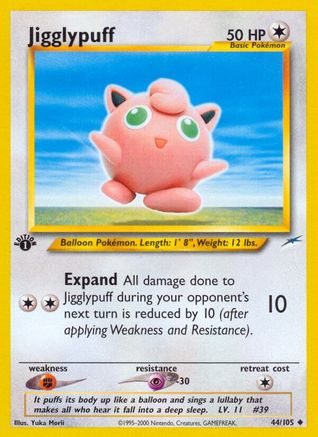 Image of Jigglypuff 044/105  - Unlimited Neo Destiny - Uncommon
