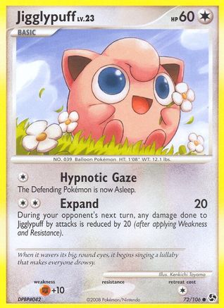 Image of Jigglypuff 072/106  - Reverse Holofoil Great Encounters - Common