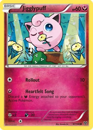 Image of Jigglypuff (87) 087/146  - Reverse Holofoil XY Base Set - Common