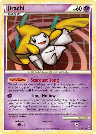 Image of Jirachi 011  - Reverse Holofoil Call of Legends - Holo Rare