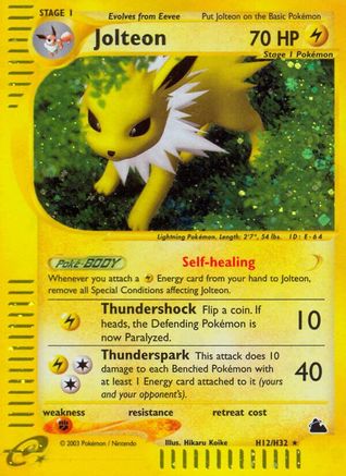 Image of Jolteon (H12) H12  - Holofoil Skyridge - Holo Rare