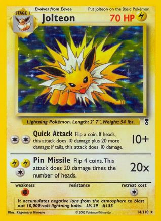 Image of Jolteon 014  - Holofoil Legendary Collection - Holo Rare