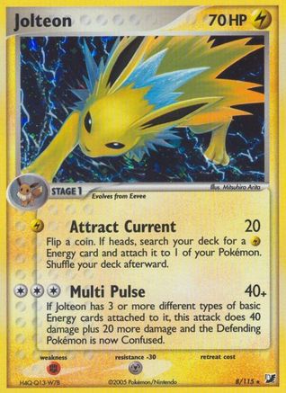 Image of Jolteon 008  - Holofoil Unseen Forces - Holo Rare